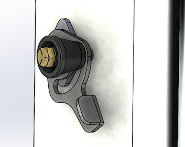 Magnum Truck and Trailer's new latch system for tube bumpers.